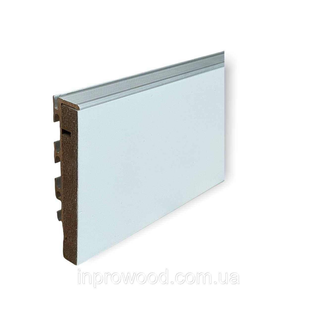 Плінтус прихованого монтажу алюмінієвий 60 мм, фото 1