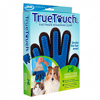 Перчатка для собак true touch. Перчатка для вычесывания кошек, для чистки животных.