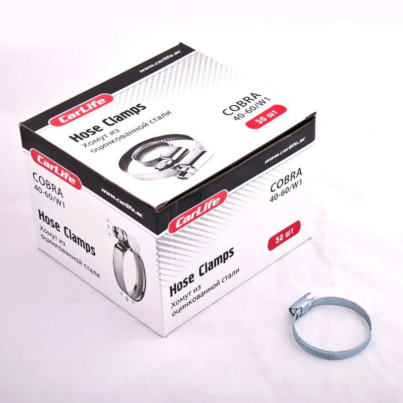 Хомути CarLife 25-40, 9mm, W1 (100шт.)