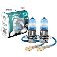 Brevia H3 12V 55W PK22s Max Power +100% S2 (9/90 шт.)