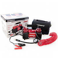 Компресор автомобільний БЕЛАВТО ЗУБР двохциліндровий із зажимами АКБ (4шт)