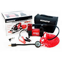 Компресор автомобільний БЕЛАВТО УРАЛ-3 із зажимами АКБ (6шт)