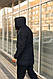 Чоловіча зимова довга крутка парка чорна, без бренда, фото 5