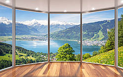 Фотообої Chameleon Краєвид із вікна 100х100 см