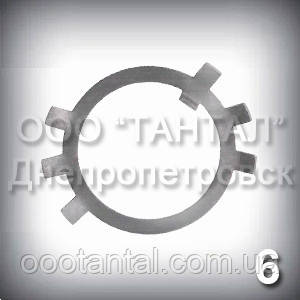 Шайба 6 ГОСТ 11872-89 стопорна багатолапчаста оцинкована