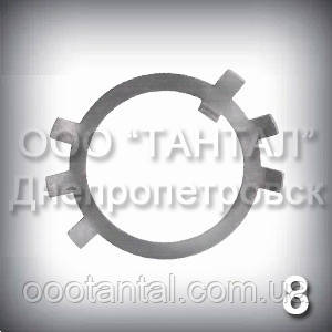 Шайба 8 ГОСТ 11872-89 стопорна багатолапчаста оцинкована