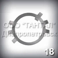 Шайба 18 ГОСТ 11872-89 стопорна багатолапчаста оцинкована