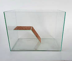 Прямокутний акваріум для черепах 40х25х35 см 35 л