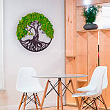 Панно для інтер'єрного декору з дерева та моху «Дерево життя», фото 5