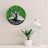 Панно для інтер'єрного декору з дерева та моху «Дерево життя», фото 6