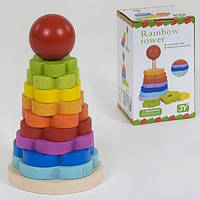 Детская деревянная игрушка Пирамидка классическая C 39388/50046
