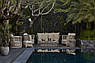 Диван двомісний зі штучного ротанга в білому кольорі Villa Skyline Design, фото 6