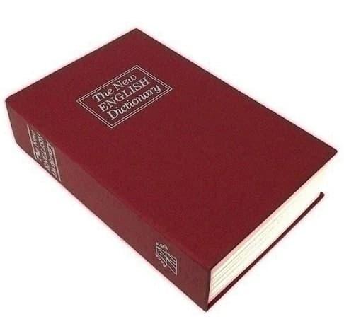 Книга - сейф Словник 18см бордова
