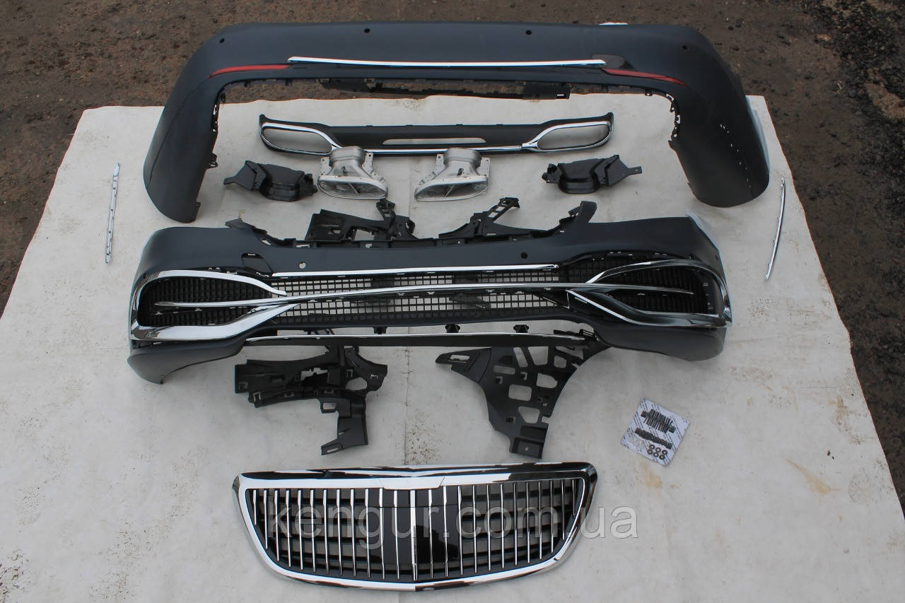 Обвіс Mercedes S-class W222 2018-2021, стиль Maybach, фото 1