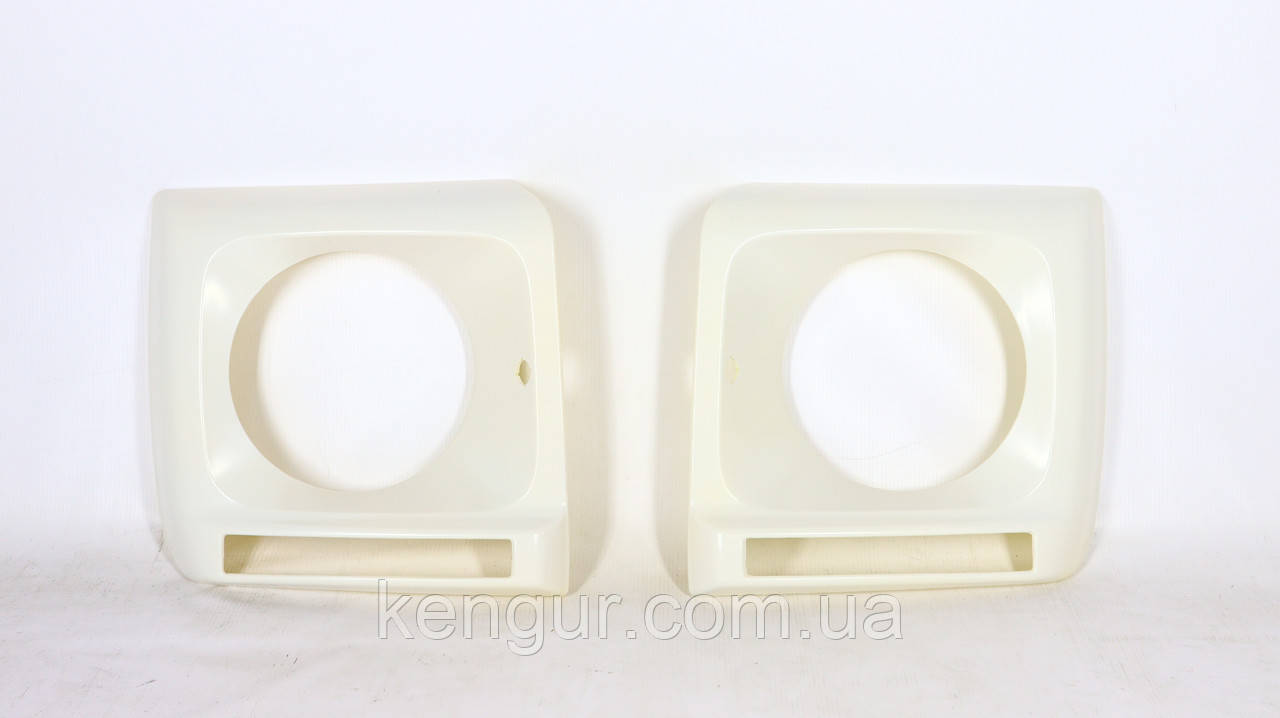 Накладки під фари (окуляри) без LED, білі Mercedes-Benz G-class W463 1979-2018