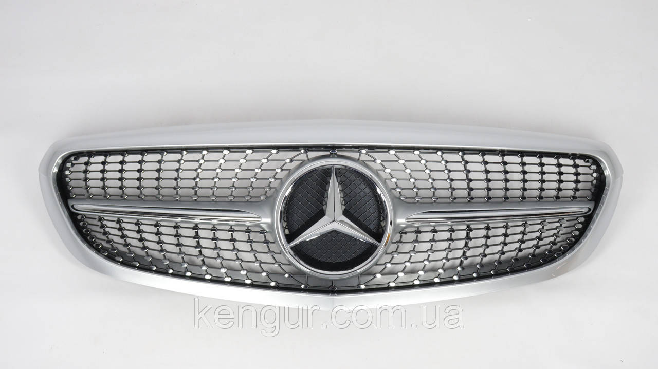 Решітка радіатора на Mercedes C-class W205, стиль Diamond (for classic), фото 1