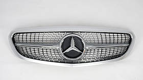 Решітка радіатора на Mercedes C-class W205, стиль Diamond (for classic)
