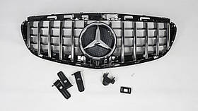 Решітка радіатора GT (сhromе black) Mercedes W212 2014-2016