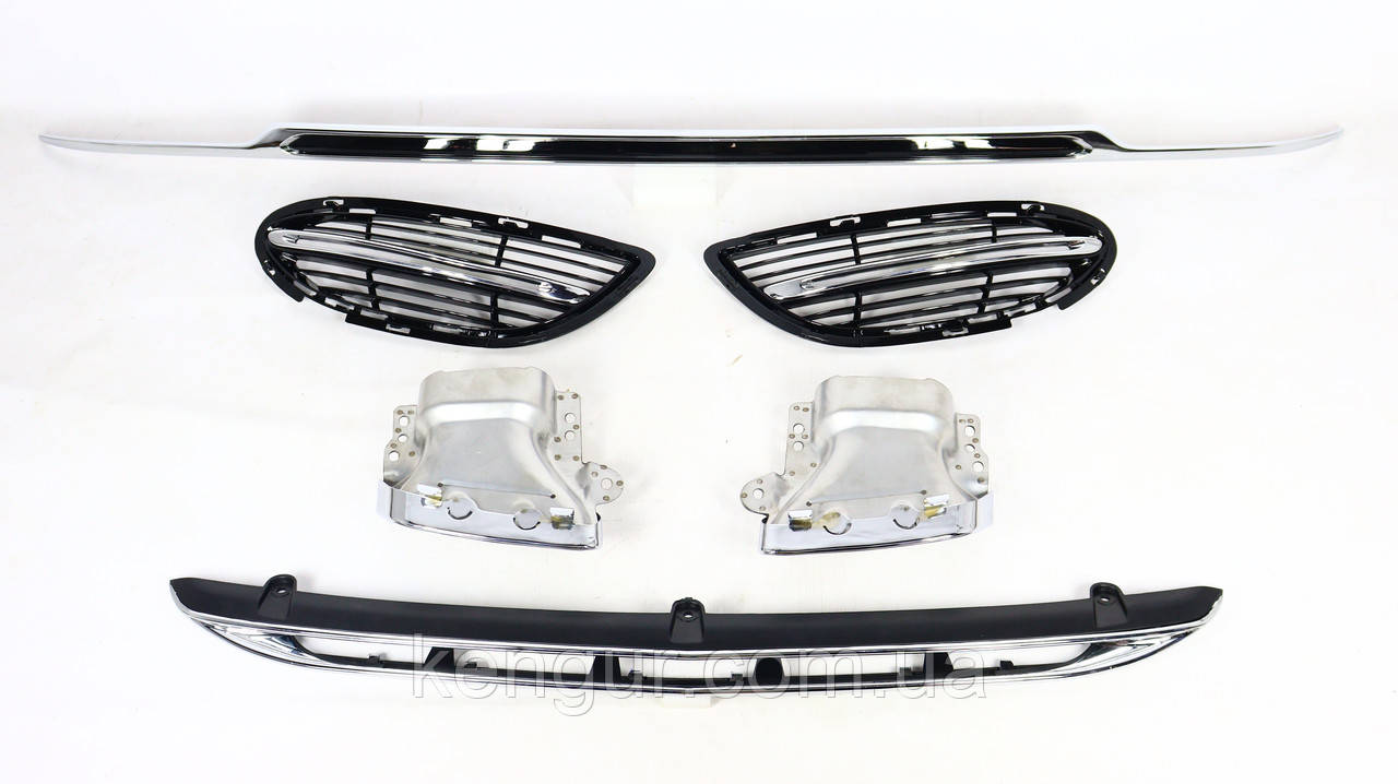 Комплект накладок + насадки (стиль Maybach) Mercedes S-class W222 2013-2020