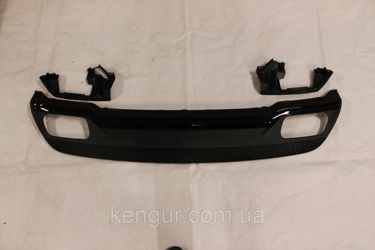 Дифузор заднього бампера black (без насадок) Mercedes W156 A45 2014-2019