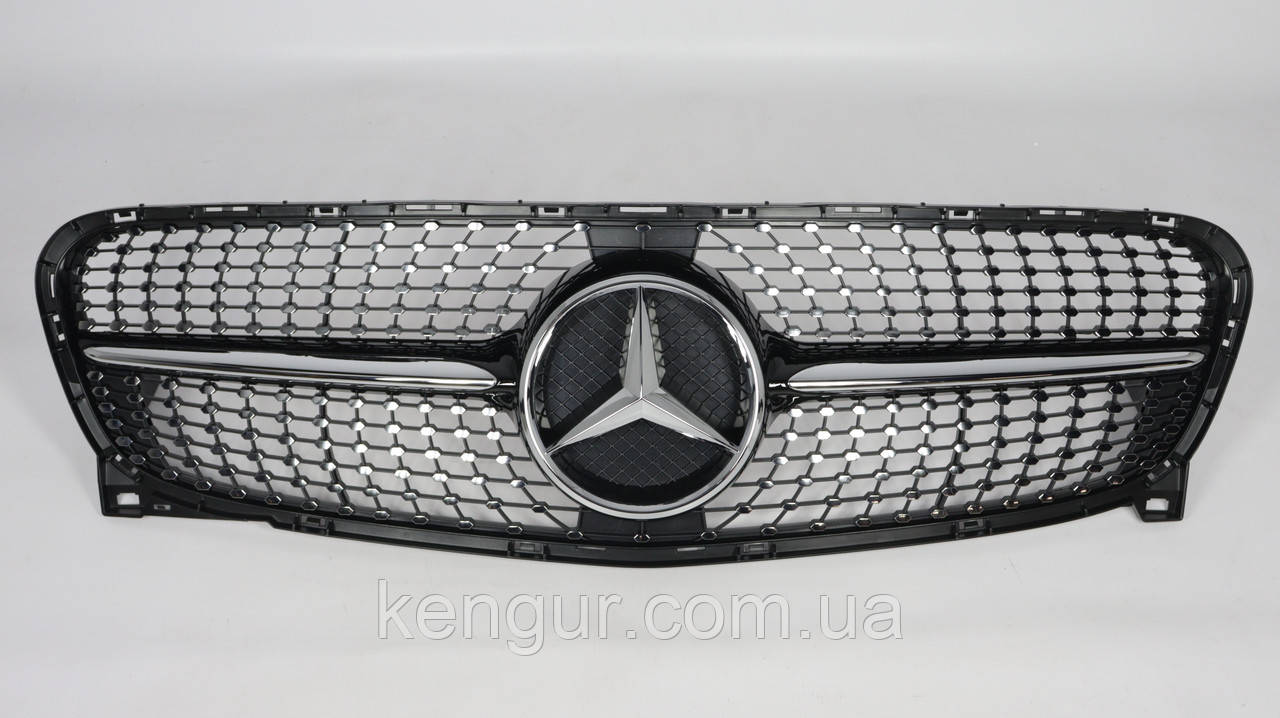 Решітка радіатора Diamond black Mercedes GLA-class X156 2014-2017, фото 1