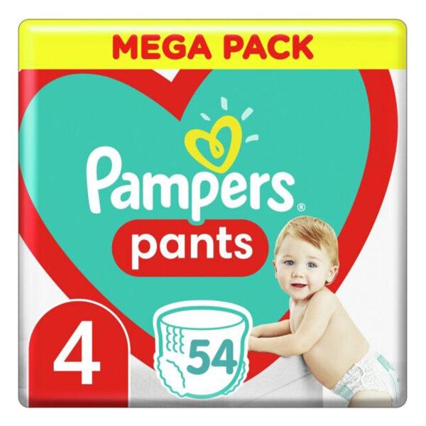 Підгузки-трусики Pampers памперс Pants Maxi 4 (54 шт / 9-15 кг) половина MEGA PACK, фото 1
