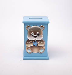 Дитяча Скарбничка зі срібною вставкою та музикою 13,5х9 см