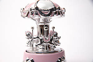 Дитяча Карусель механічна зі срібною вставкою та музикою 18х24см