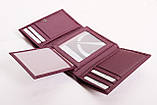 Жіночий шкіряний гаманець Grande фіолетовий 2632-fiol, фото 8