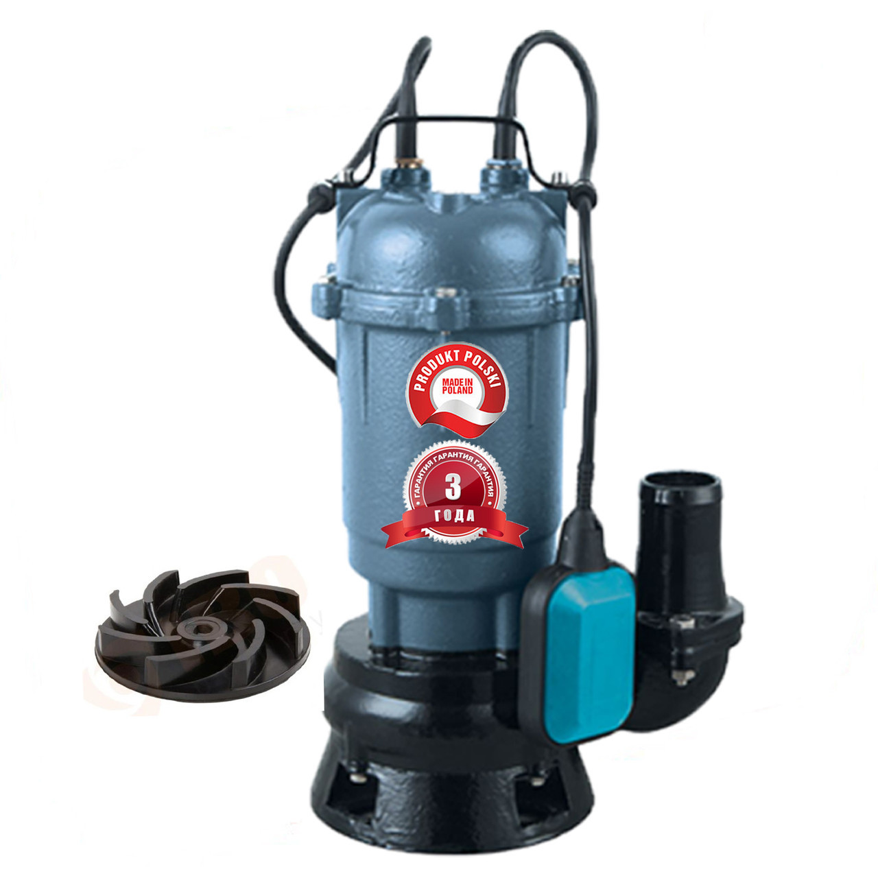 Фекальний насос дренажний AKWA PUMPS (FORWATER) 1.1 квт гарантія 3 роки
