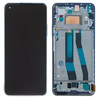 Дисплей для Xiaomi Mi 11 Lite 5G (M2101K9G), модуль екран із рамкою панеллю, Bubblegum Blue, оригінальний