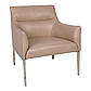 Лаунж - крісло тканинне Granada кольору мокко з хромованими ніжками, фото 2