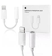 Адаптер Apple Lightning to 3.5mm Headphones (White) MMX62ZM/A