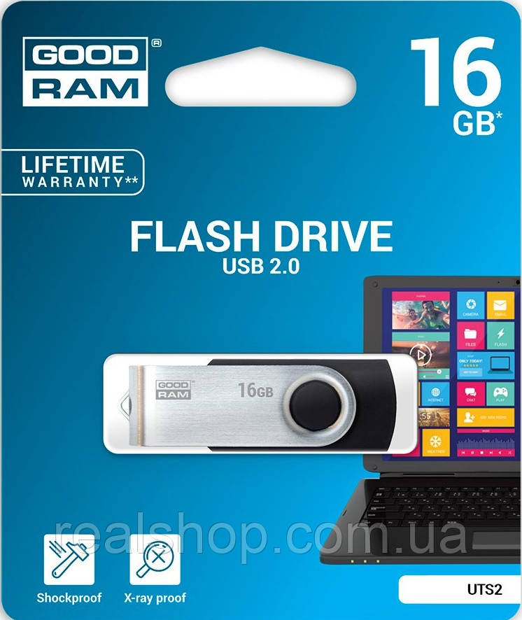 USB накопичувач GoodRAM UTS2 Twister 16 GB (UTS2-0160K0R11) Black