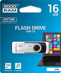 USB накопичувач GoodRAM UTS2 Twister 16 GB (UTS2-0160K0R11) Black