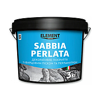 Декоративная штукатурка Element Decor Sabbia Perlata перламутровый 3кг