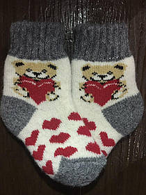 Шкарпетки дитячі з ангорової шерсті.