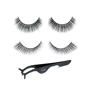 Накладні вії 13 мм із пінцетом FLIRTACIOUS LOOKS COSMETICS Monarch Lash Pack