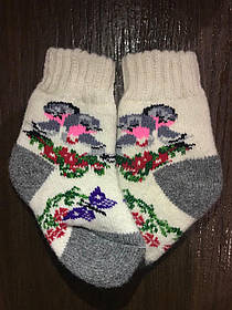 Шкарпетки дитячі з ангорової шерсті.