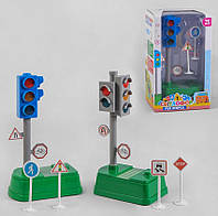 Іграшковий світлофор із дорожніми знаками UKA-A 0115-1-2