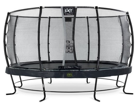 Батут EXIT 4 метри, Elegant Premium 427cm black (Нідерланди, для дорослих, дітей, фітнесу, на 200 кг)