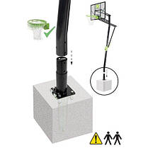 Баскетбольна стойка EXIT Galaxy + кільце з амортизацією, фото 3