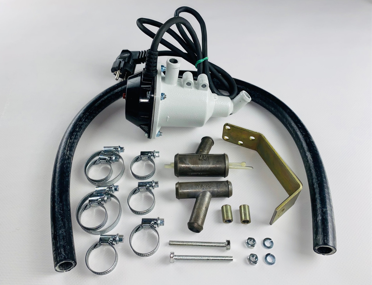 Передпусковий підігрів двигуна 1,5 квт для Сhevrolet AVEO, дв.B12S1+монтажний комплект, фото 1