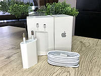 Блок + Кабель Lightning Apple iPhone 5, 5S, 6, 6S, 6Plus, 7, 7 Plus, 7+, 8, 8+,X, XR