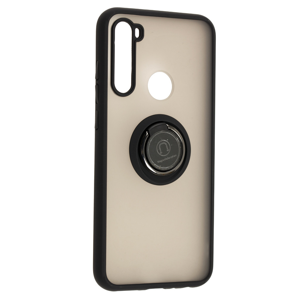 Протиударний чохол бампер GKK LikGus Magnetic Ring з підставкою для Xiaomi Redmi Note 8T Black