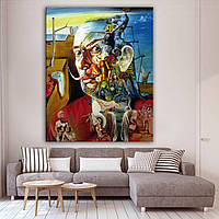 Абстрактна Картина на полотні Портрет Сальвадора Дали