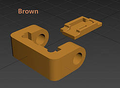 Запчастини кріплення заміна петлі навушників Hinge Replacement broken Spare Part Marshall Major III 3 Коричневий