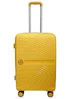 Желтый средний чемодан Airtex 280 Jupiter из полипропилена Франция