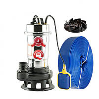 Фекальний дренажний насос нержавейка з подрібнювачем WISLA (ROSA) SWP 2.5 і шланг 25 метрів (комплект)  Польща