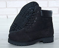 Зимние ботинки Timberland Black (Мех) черные ботинки тимберленд (36-40 размеры)